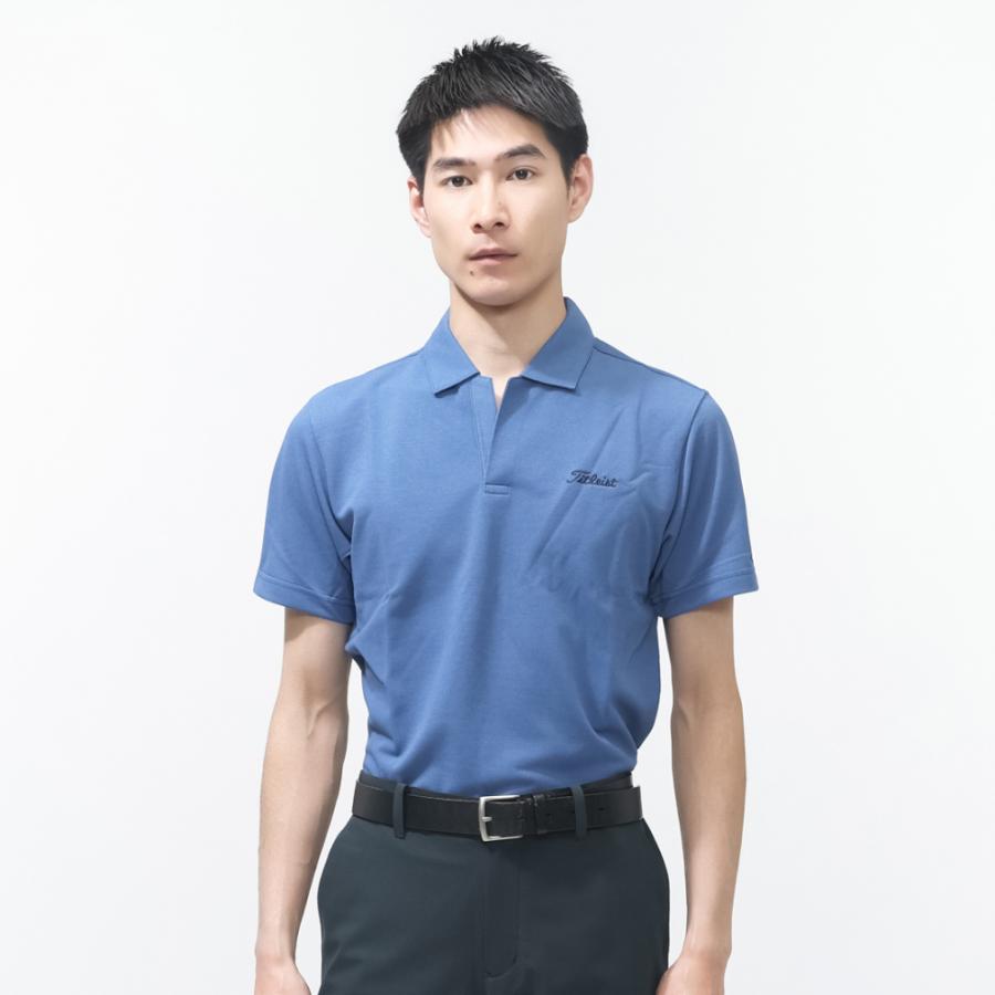 Titleist（タイトリスト） ゴルフウェア 半袖シャツ 春 夏 麻混カノコ