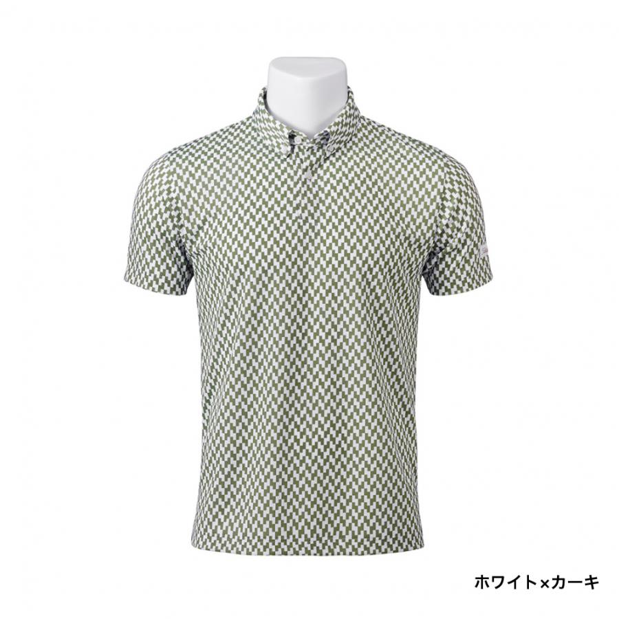 Titleist パターンプリント ポロシャツ Mサイズ Titleist（タイトリスト） ゴルフウェア 半袖シャツ 春 夏 ヘリボーン