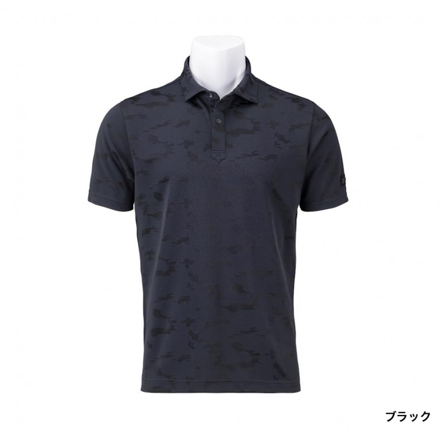 Titleist ネイビー カモフラージュ ポロシャツ M Titleist（タイトリスト） ゴルフウェア 半袖シャツ 春 夏
