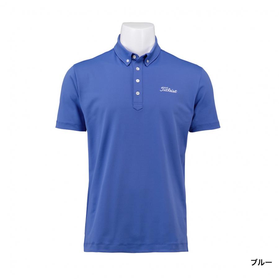 タイトリスト メンズ 半袖 ゴルフ ポロシャツ LL ブルー COOLCORE Titleist（タイトリスト） ゴルフウェア 半袖シャツ 春 夏 ベーシック