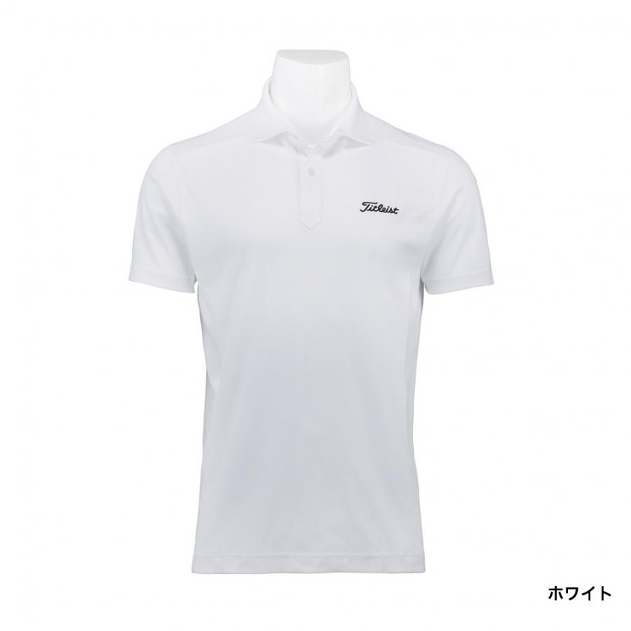 3 Titleist タイトリスト ホワイト ショートスリーブジャケット Titleist（タイトリスト） ゴルフウェア 半袖シャツ 春 夏 トリア
