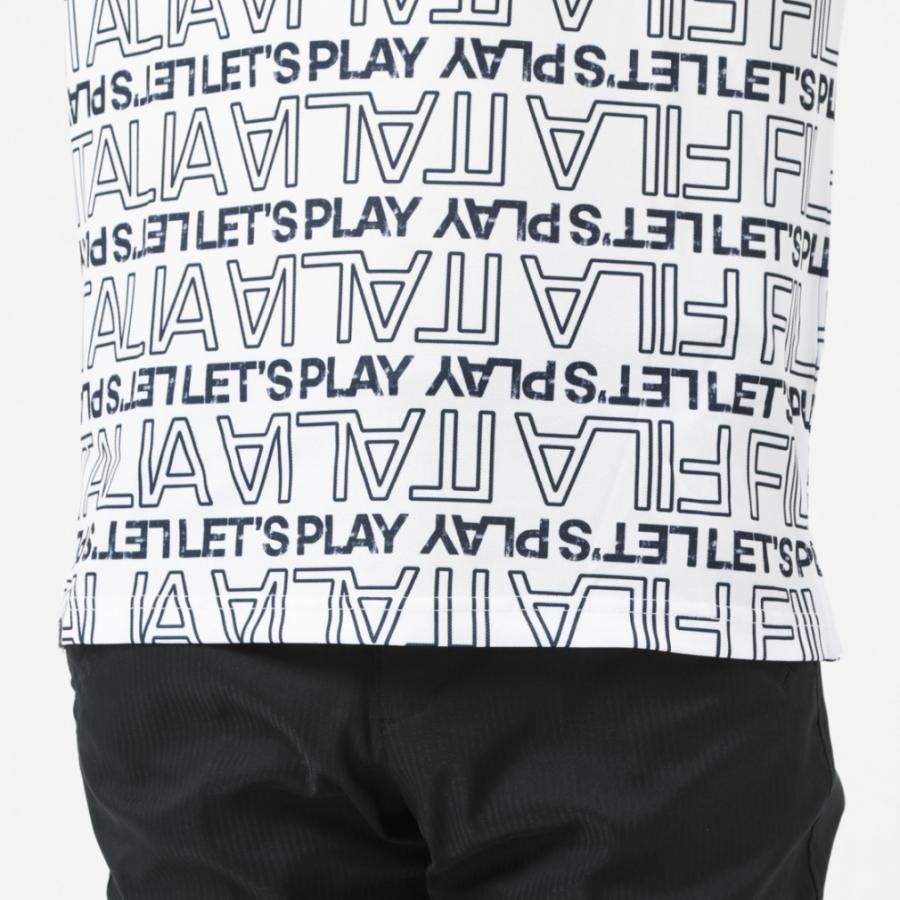 FILA（フィラ） ゴルフウェア 半袖 シャツ 春 夏 ロゴグラフィックPT