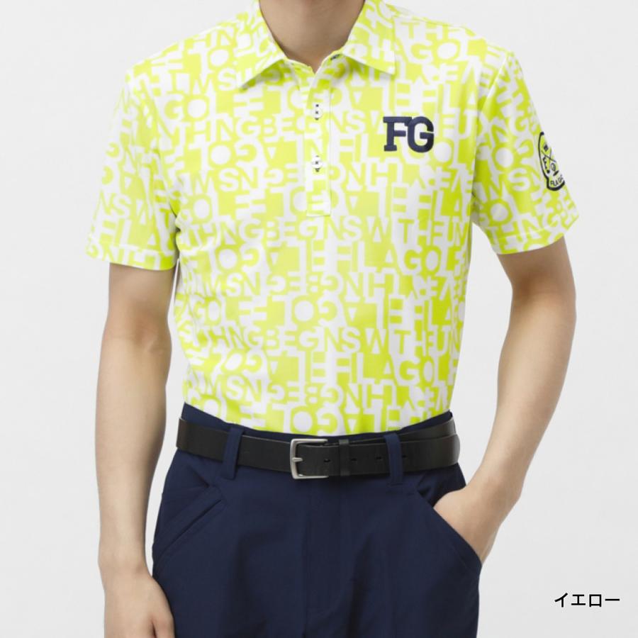FILA（フィラ） ゴルフウェア 半袖シャツ 春 夏 タイポ系PT半袖シャツ