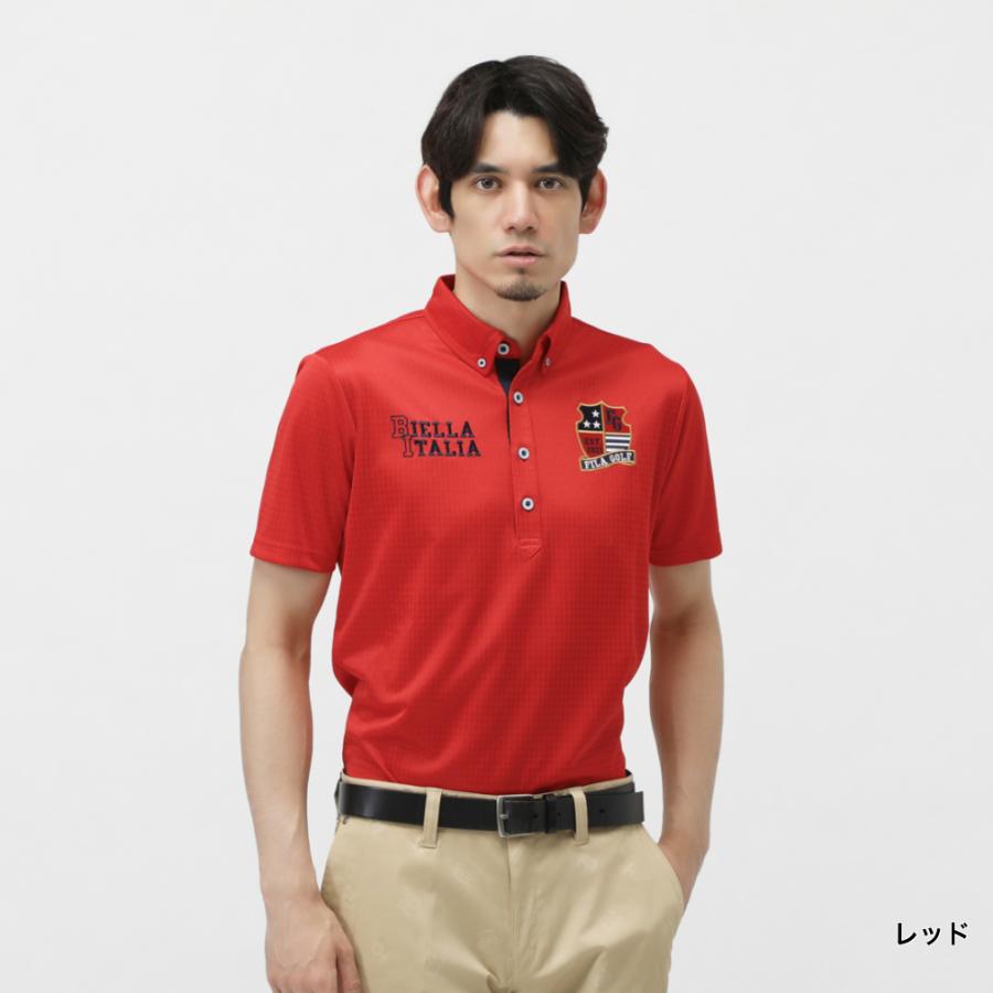 ゴルフ メンズ ジーフォア シャツ 半袖 トップス（レッド）Mサイズ ゴルフ メンズ ジーフォア シャツ 半袖 トップス（レッド）Mサイズ