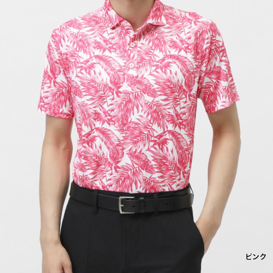 FILA（フィラ） ゴルフウェア 半袖シャツ 春 夏 ボタニカルPT半袖