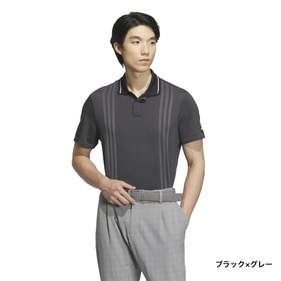 adidas PRIMEKNIT グレー ゴルフシャツ adidas（アディダス） ゴルフウェア 半袖シャツ 春 夏 ULT365