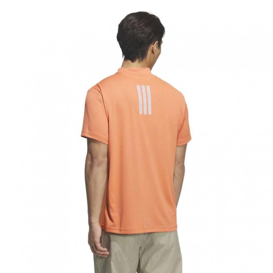 DECEMBERMAY ダブルカラー　モックネックシャツ　半袖　ゴルフウェア adidas（アディダス） ゴルフウェア 半袖シャツ 春 夏 CLIMACOOL