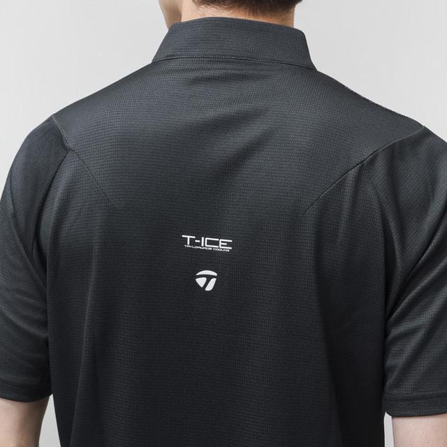 【新品未使用】TaylorMade T-ICE 半袖ポロシャツ ブラック L TaylorMade（テーラーメイド） ゴルフウェア 半袖シャツ 春 夏 T-ICE T