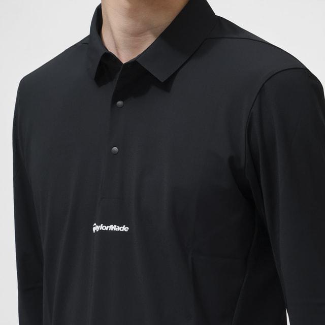 TaylorMade ブラック ゴルフシャツ L TaylorMade（テーラーメイド） ゴルフウェア 半袖シャツ 春 夏 TP L/S