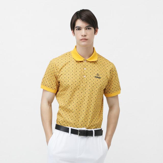 PING（ピン） ゴルフウェア 半袖シャツ 春 夏 ハイストレッチメッシュ