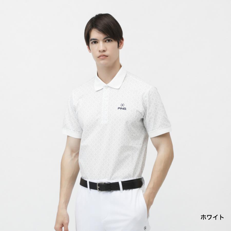 PING（ピン） ゴルフウェア 半袖シャツ 春 夏 ハイストレッチメッシュ