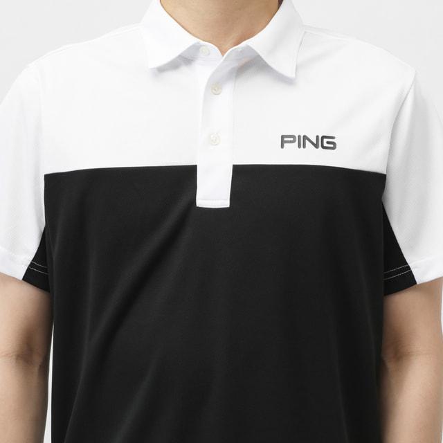 PING（ピン） ゴルフウェア 半袖シャツ 春 夏 PEハニカムメッシュ半袖