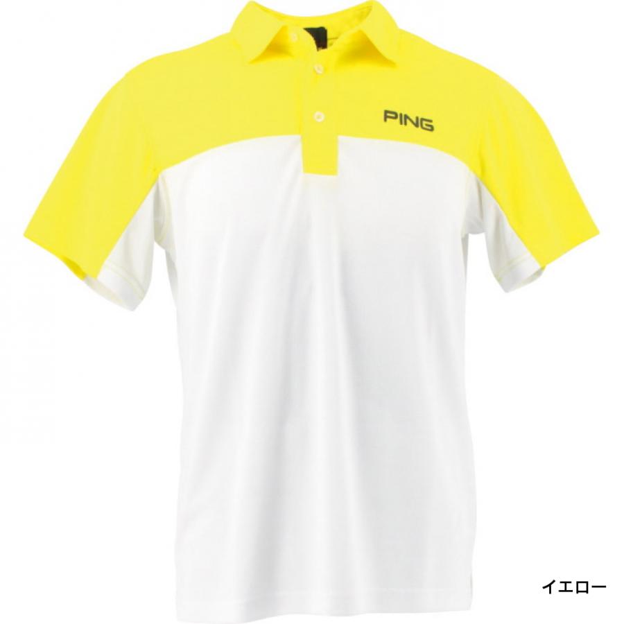 PING（ピン） ゴルフウェア 半袖シャツ 春 夏 PEハニカムメッシュ半袖