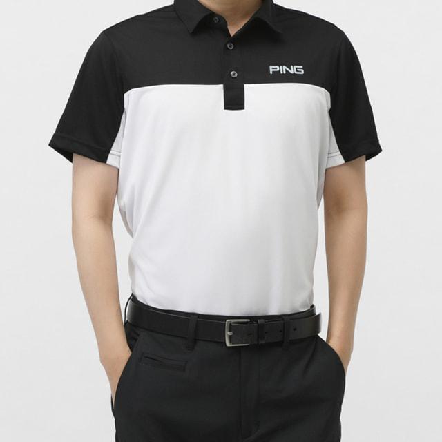 PING（ピン） ゴルフウェア 半袖シャツ 春 夏 PEハニカムメッシュ半袖