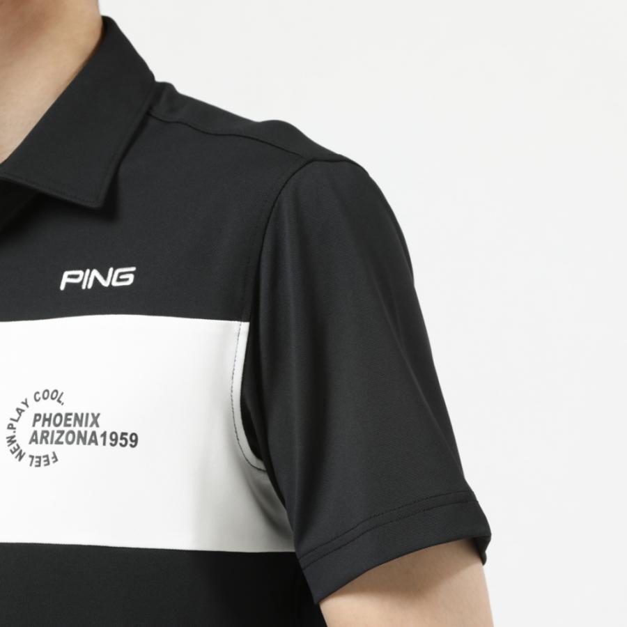 PING ピン ゴルフウェア 半袖シャツ 春 夏 23SS 持続性 冷感