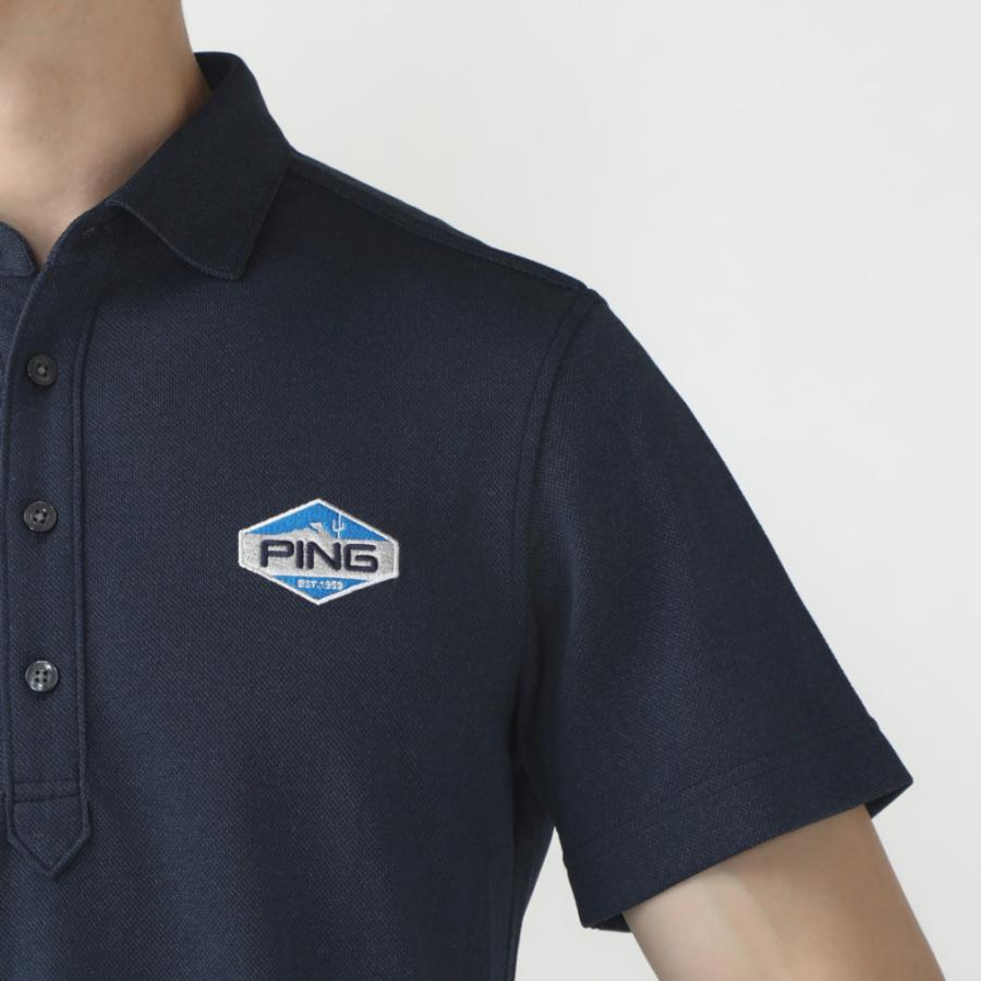 PING ピン ゴルフウェア 半袖シャツ 春 夏 22SSポロシャツ