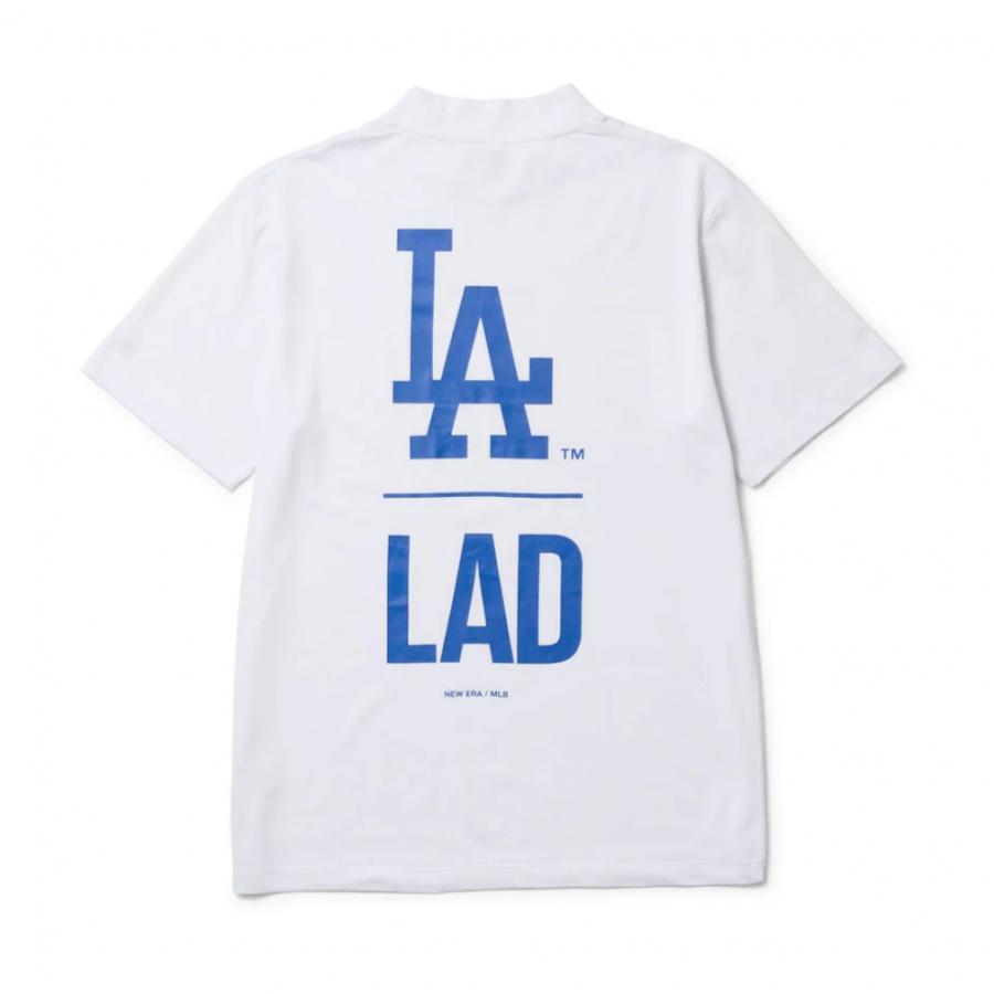 ニューエラ ゴルフウェア 半袖シャツ 春 夏 GF SS MID NECK TEE MLB LOSDOD WHI 14391508 メンズ NEW ERA