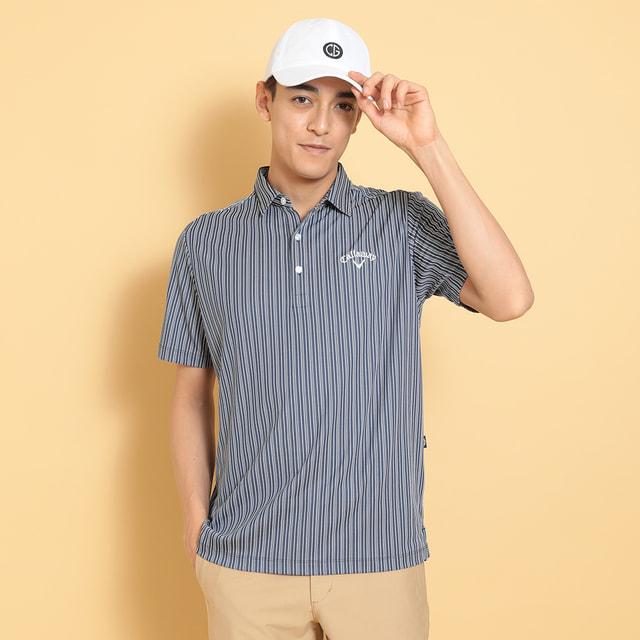 Callaway（キャロウェイ） ゴルフウェア 半袖シャツ 春 夏 ストライプ