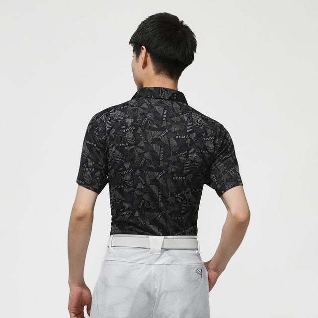 新品PUMA ジャガードパイルポロシャツ シアサッカーハーフパンツ　コレクション PUMA（プーマ） ゴルフウェア 半袖シャツ 春 夏 ゴルフジャガードポロ