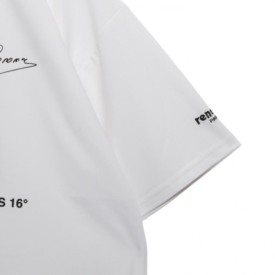M*e様 新作レノマ　ポロシャツ　ホワイト　Lサイズ　 2026春夏 レノマ ゴルフウェア 半袖シャツ 春 夏 BACK SWITCHING POLO SHIRT SS