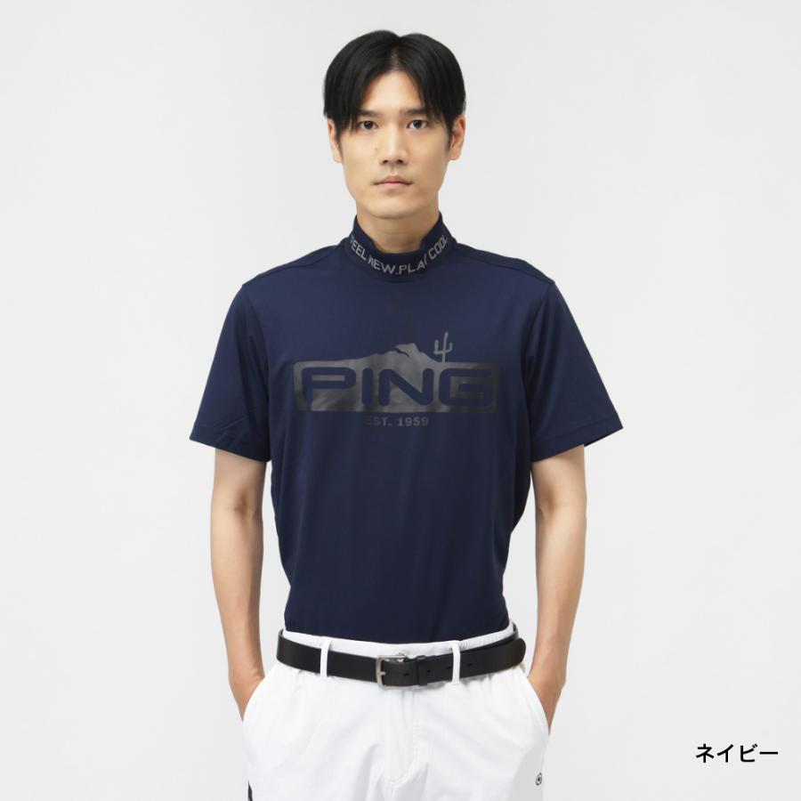 PING（ピン） ゴルフウェア 半袖シャツ 秋 冬 24FWストレッチカノコ
