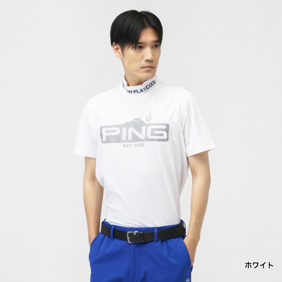 PING（ピン） ゴルフウェア 半袖シャツ 秋 冬 24FWストレッチカノコ