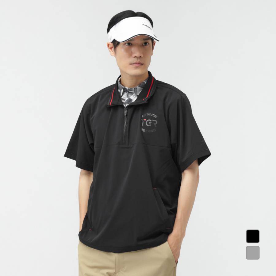 TIGORA（ティゴラ） ゴルフウェア 半袖ウインドブレーカー 秋 冬 撥水