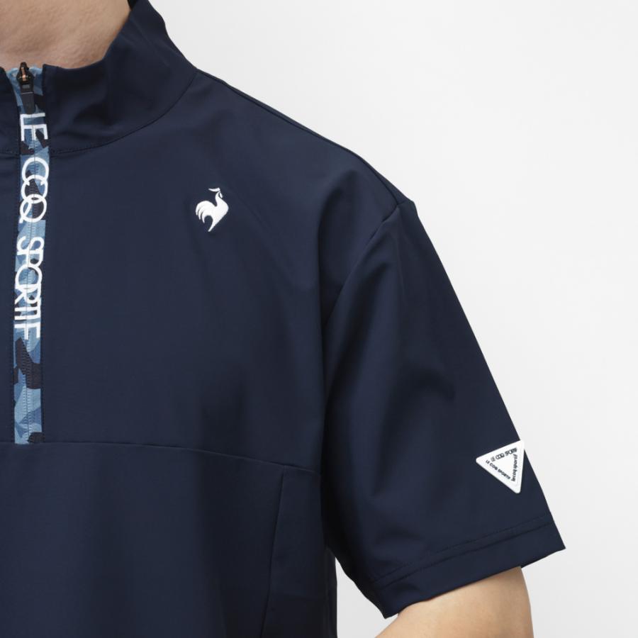 美品 le coq sportif GOLF 半袖 暴風ジャケット サイズM 黒 美品 le coq sportif GOLF 半袖 暴風ジャケット サイズM 黒 美品