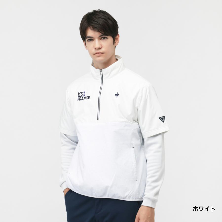 ルコックゴルフ◆ジップアップ ダウン ジャケット オフホワイト Lサイズ le coq sportif GOLF ルコックスポルティフ ゴルフ ゴルフウェア