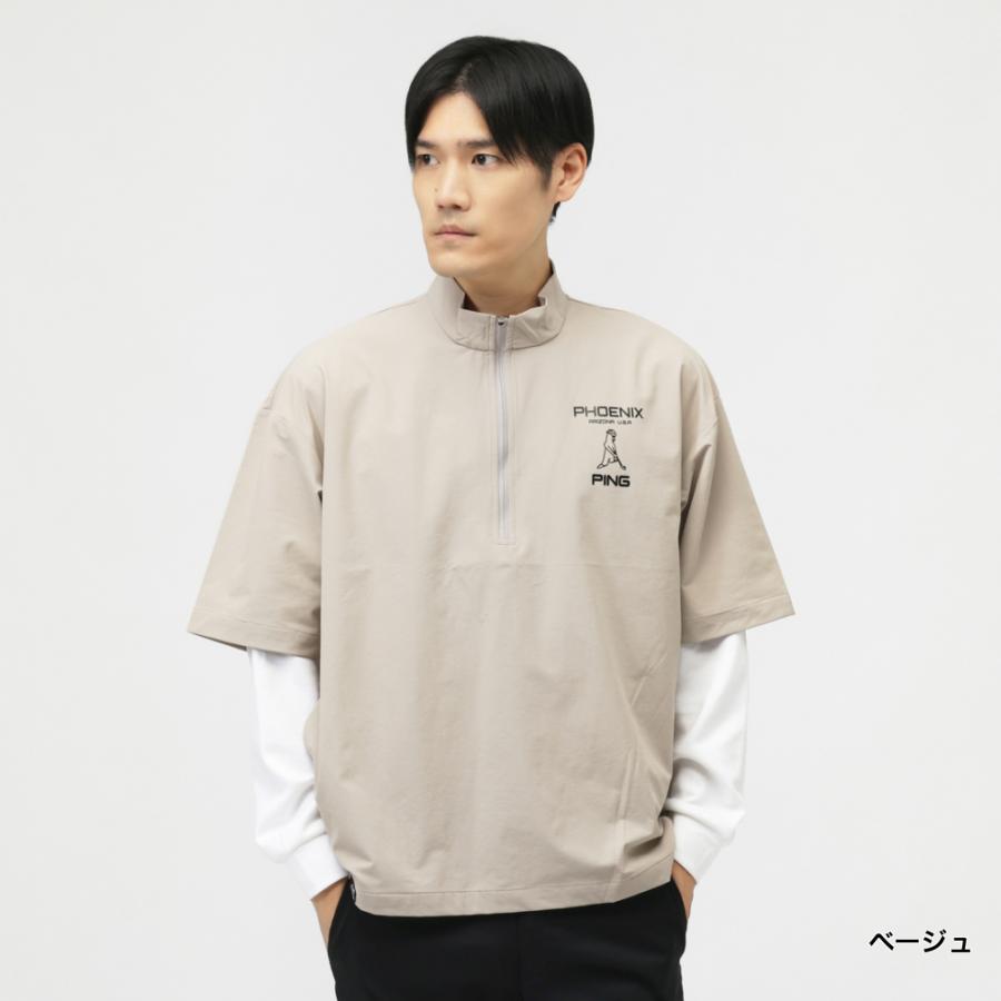ichi　新品未使用　クラブピン　半袖スニードジャック　ウインドブレーカー PING ピン ゴルフウェア 半袖ウインドブレーカー 秋 冬 24FW半袖