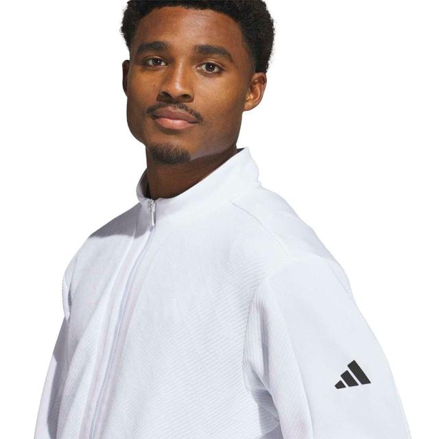【新品3万弱】アディダスゴルフ L 完璧オールホワイト 上下セット 長袖＆フレア adidas（アディダス） ゴルフウェア 長袖トレーナー 秋 冬 CW