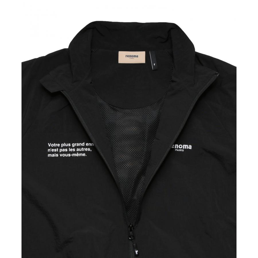 ゴルフウェア 長袖ウインドブレーカー 春 夏 BACK SWITCHING NYLON ZIP
