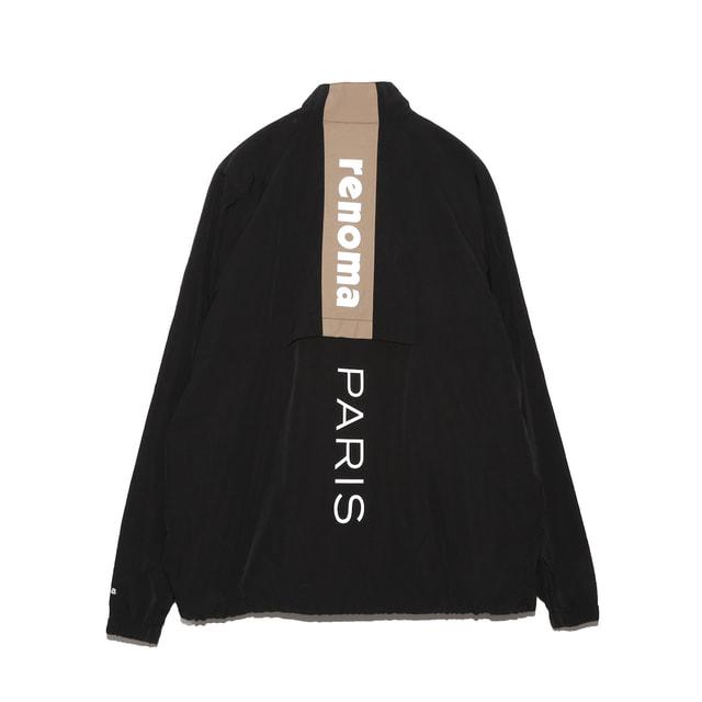 ゴルフウェア 長袖ウインドブレーカー 春 夏 BACK SWITCHING NYLON ZIP