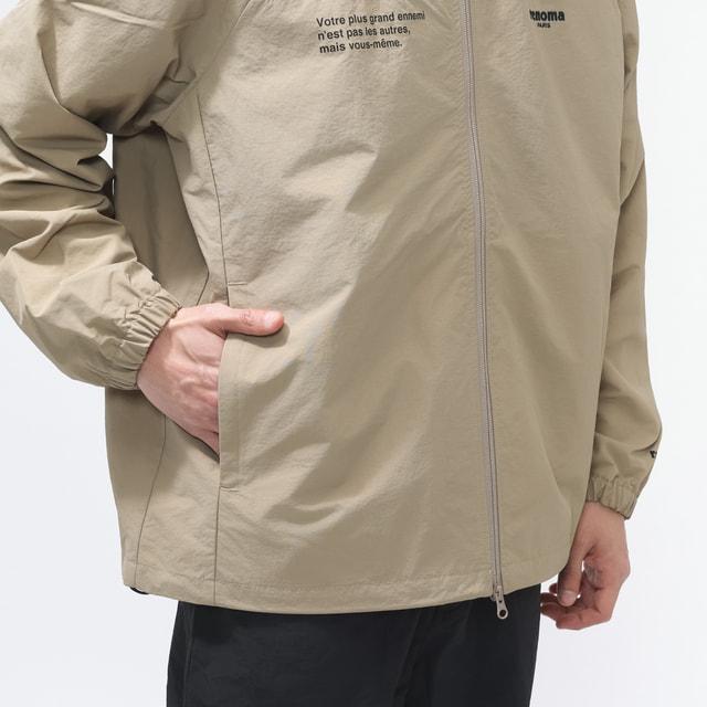 ゴルフウェア 長袖ウインドブレーカー 春 夏 BACK SWITCHING NYLON ZIP