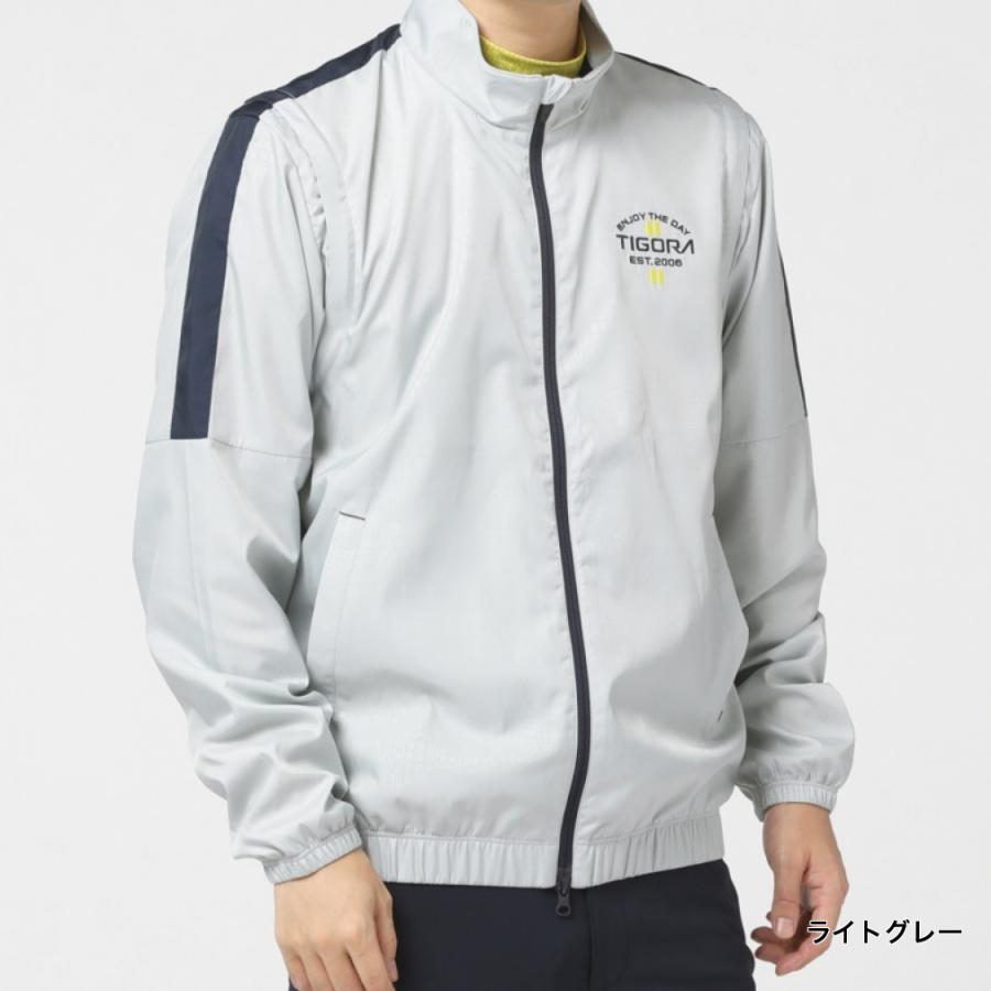 TIGORA（ティゴラ） ゴルフウェア 長袖ウインドブレーカー 秋 冬 街柄