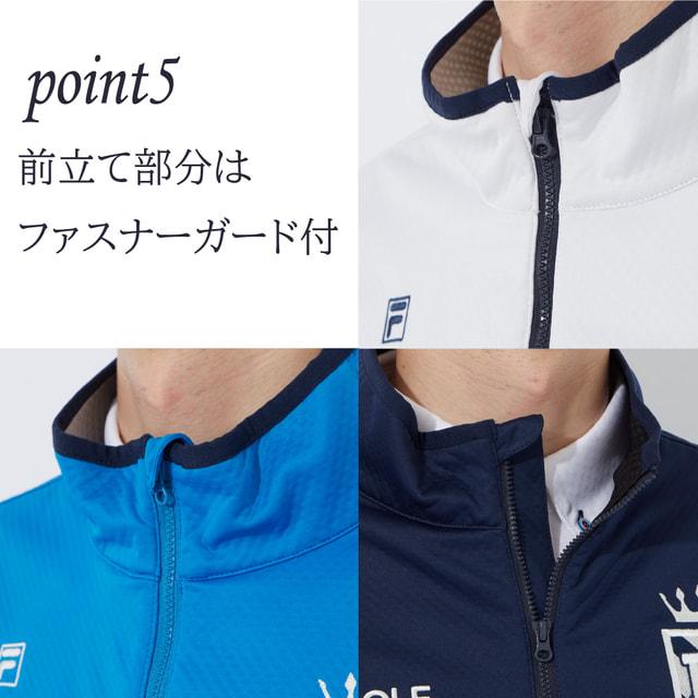FILA（フィラ） ゴルフウェア 長袖ウインドブレーカー 秋 冬 ライト