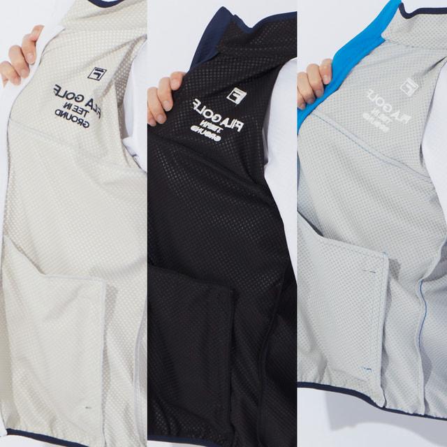 FILA（フィラ） ゴルフウェア 長袖ウインドブレーカー 秋 冬 ライト