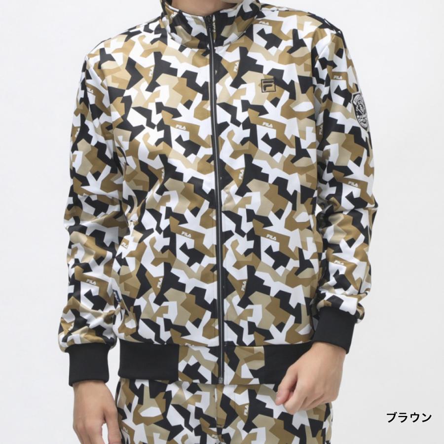 FILAゴルフ　ウインドブレーカー　セットアップ　カモ柄 FILA（フィラ） ゴルフウェア 長袖ウインドブレーカー 秋 冬