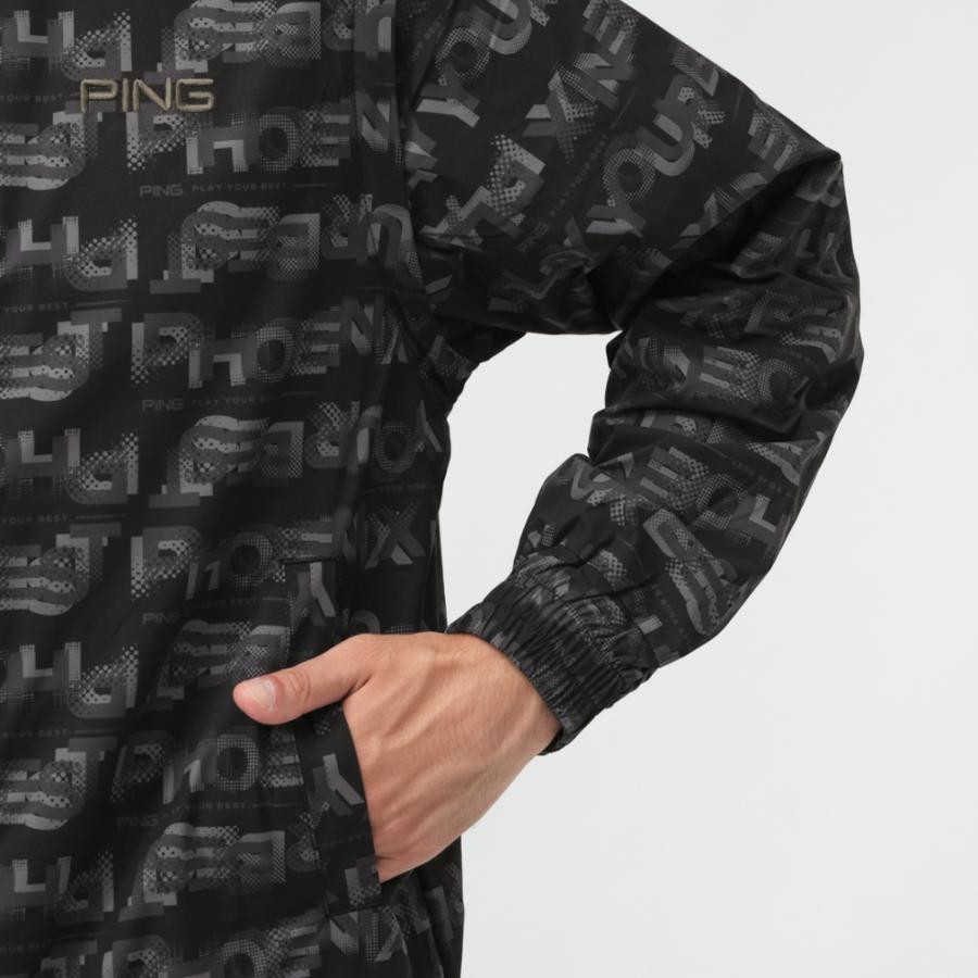 PING（ピン） ゴルフウェア 長袖ウインドブレーカー 秋 冬 2WAYドット