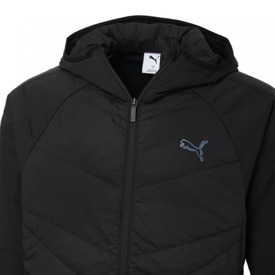 PUMA GOLF 中綿ジャケット　Mサイズ　黒 PUMA（プーマ） ゴルフウェア 中綿ジャケット 秋 冬 SMU 中綿フード