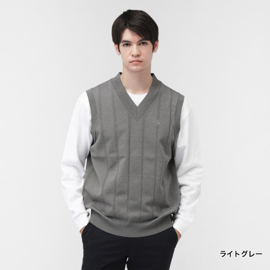 St ANDREWS セントアンドリュース ゴルフウェア ベスト 秋 冬 14G天竺