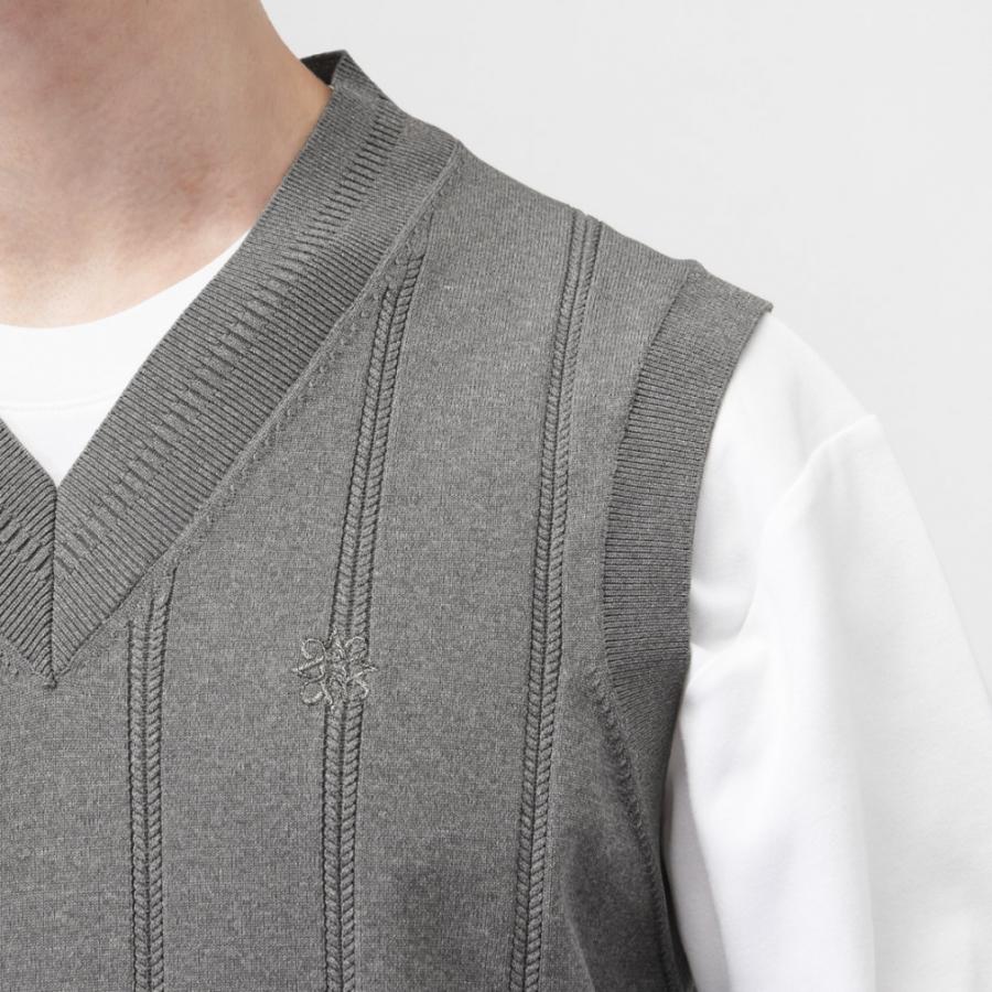 St ANDREWS セントアンドリュース ゴルフウェア ベスト 秋 冬 14G天竺