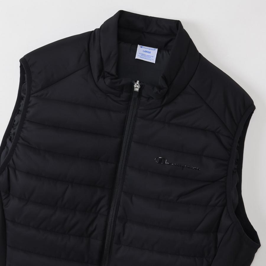 新品 Championメンズゴルフベスト 中綿ベスト アウター防寒M ネイビー Champion（チャンピオン） ゴルフウェア 中綿ベスト 秋 冬 C3-YG602