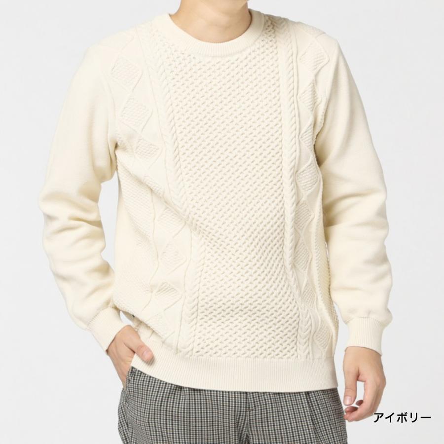 TIGORA ティゴラ ゴルフウェア 長袖セーター 秋 冬 ポリエステルニット