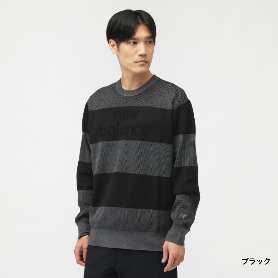 ニューバランス/ゴルフ クルーネックセーター【ブラック/６】新品！ New Balance Golf（ニューバランスゴルフ） セーター ニット 「new
