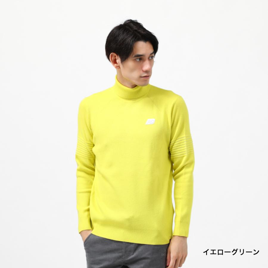 ニューバランス ゴルフウェア 秋 冬 タック編 タートルネックニットプルオーバー 遠赤外線蓄熱保温性 抗ピル性 メンズ New Balance アルペン Paypayモール店 通販 Paypayモール