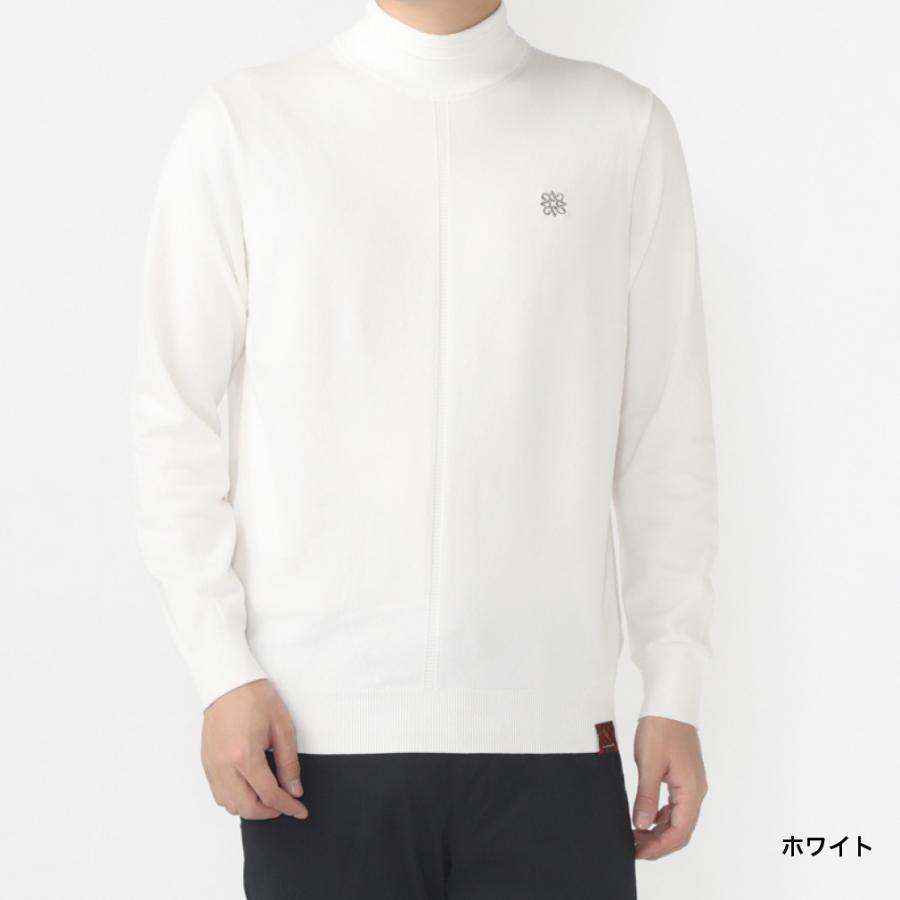 St ANDREWS/セントアンドリュース クルーセーター【ホワイト/LL】新品 St ANDREWS セントアンドリュース ゴルフウェア 長袖セーター 秋 冬