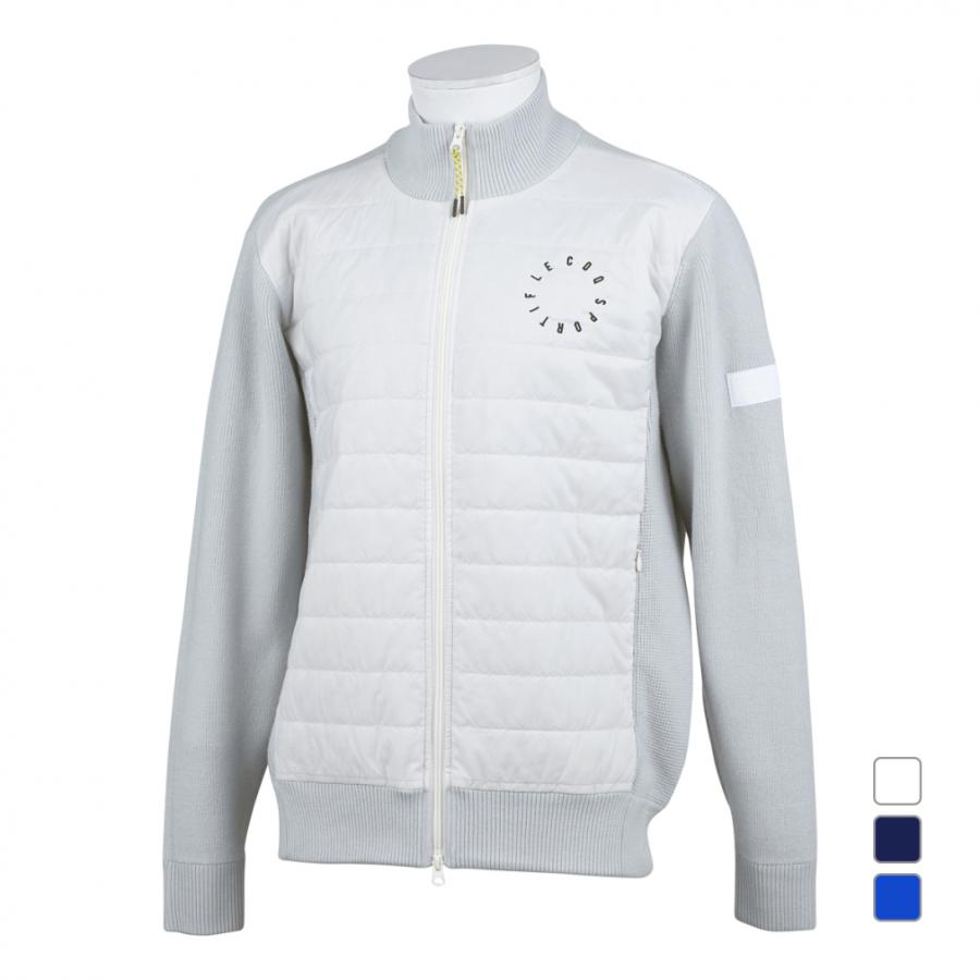 ルコックゴルフ ゴルフウェア 秋 冬 アウターウェア セーター Qgmsjl04 肩背中周り運動性を活かしたハイブリッドセーター メンズ Le Coq Golf アルペングループヤフー店 通販 Yahoo ショッピング