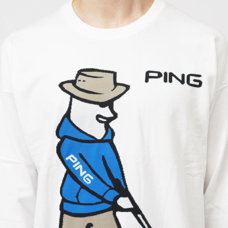 PING（ピン） ゴルフウェア 長袖セーター 秋 冬 24FW Mr. クルーネック