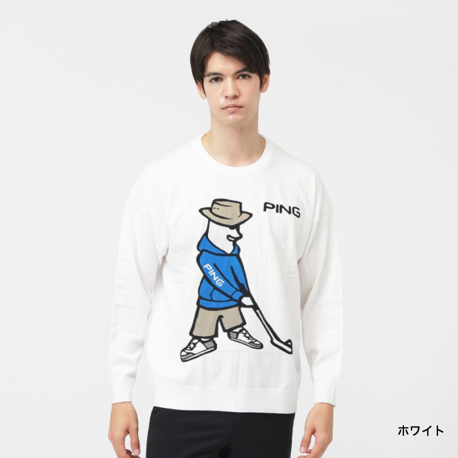 【未使用】 PING ピン ロゴ モックネック ニット 長袖 ゴルフ ウェア PINGゴルフウェア長袖モックネック 未使用】 PING ピン ロゴ モック
